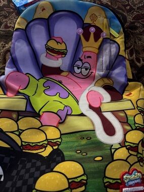 Sprayground Black and Yellow Burger Print Backpack sold out forever